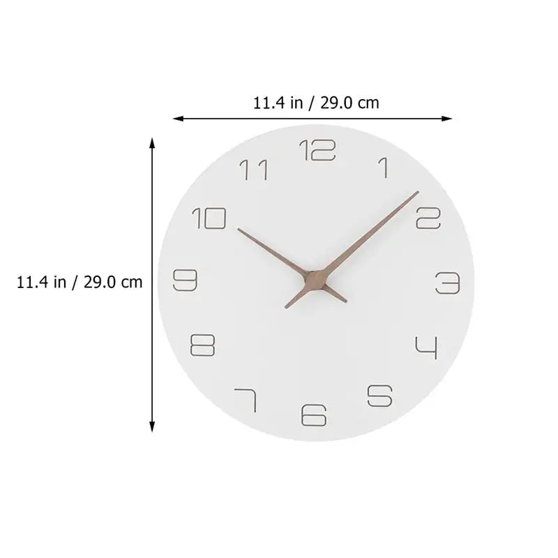 Wall Clock Silent Non Ticking Wood Oversized Wall Clocks