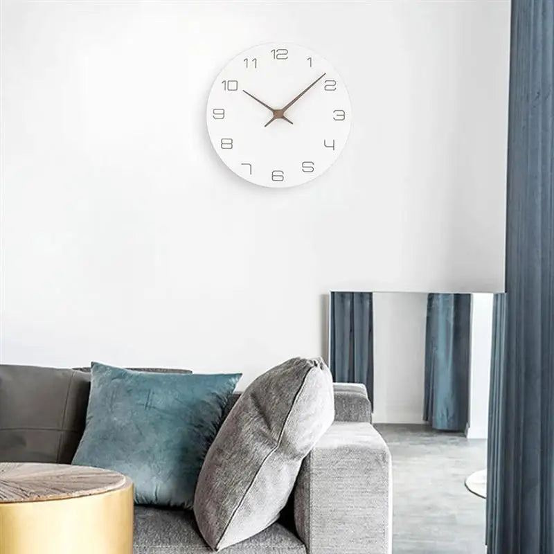 Wall Clock Silent Non Ticking Wood Oversized Wall Clocks
