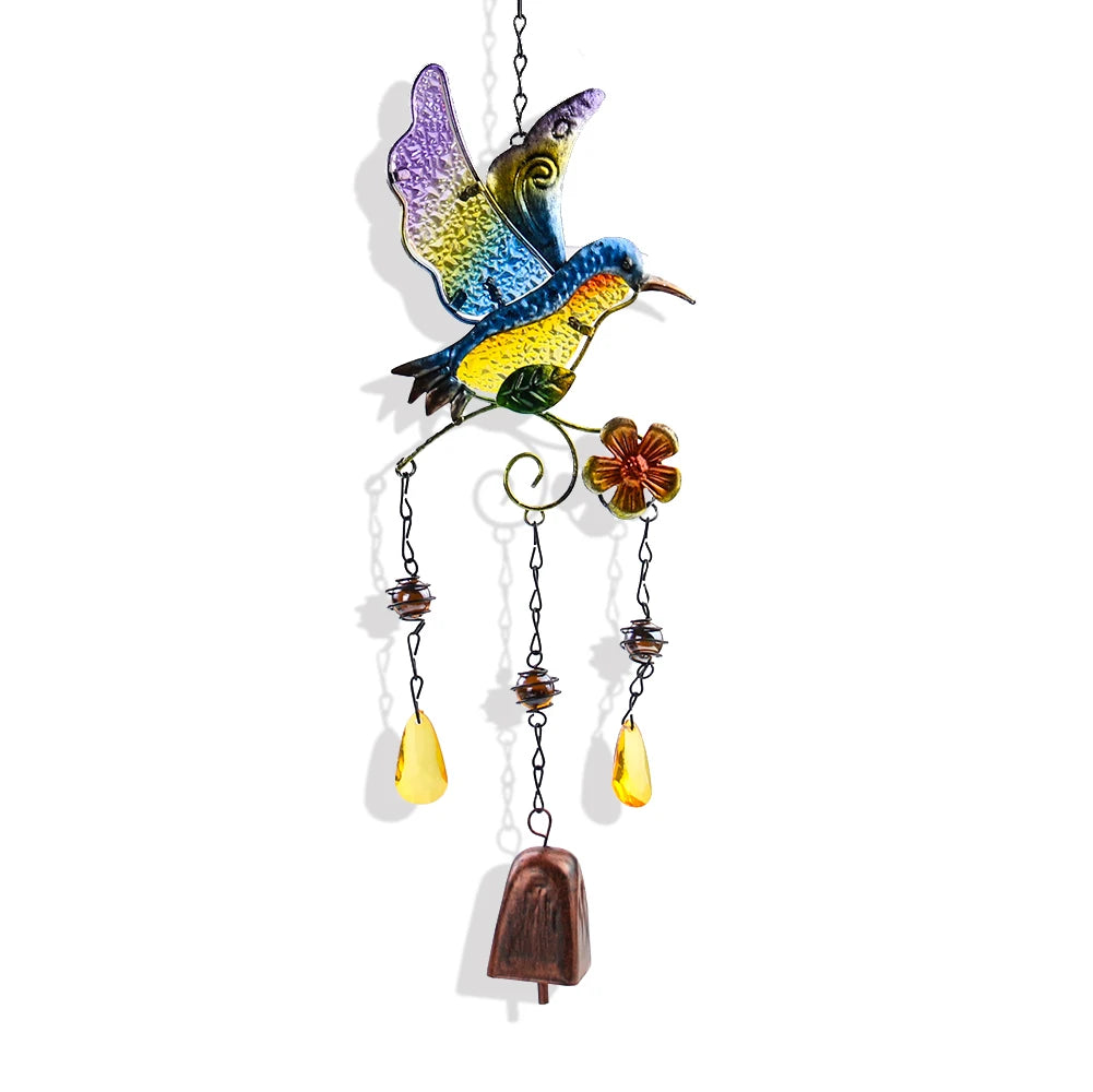 Hummingbird Wind Chimes Suncatcher Wall Window