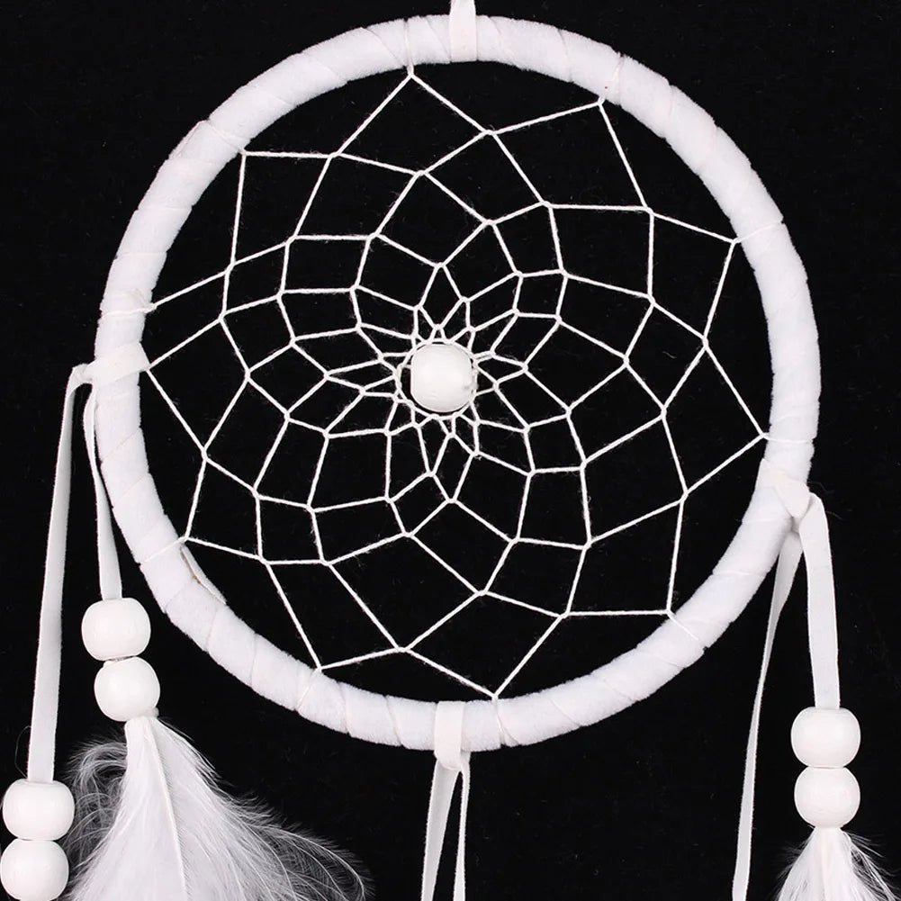 Dream Catcher Wind Chimes Thread Handmade Feather Wall Hanging Decor