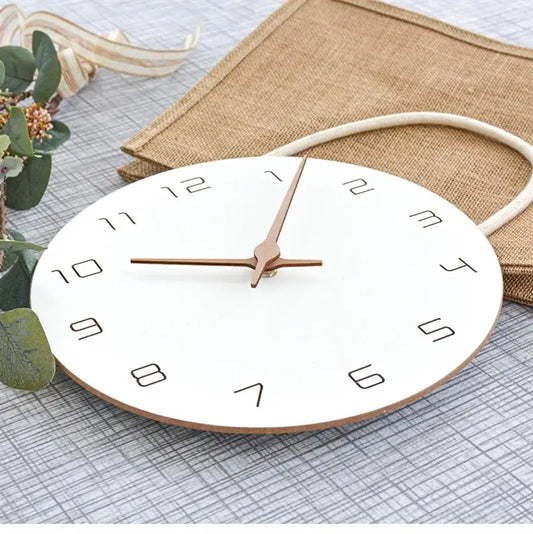 Wall Clock Silent Non Ticking Wood Oversized Wall Clocks