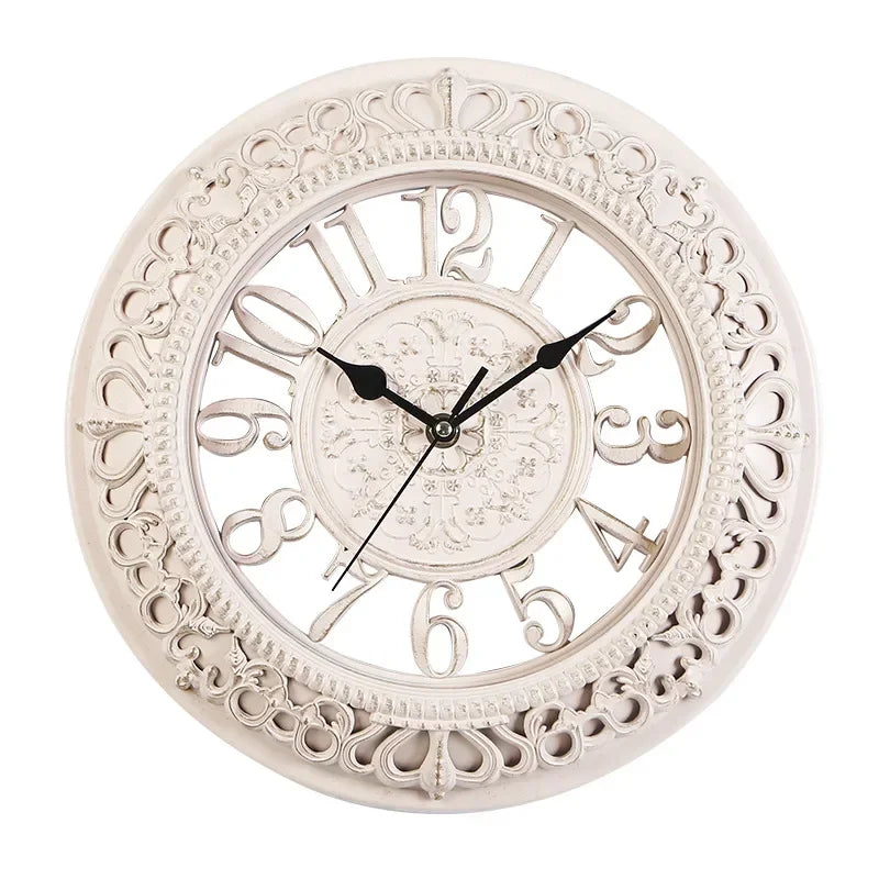 European creative 12 inch wall clock living room