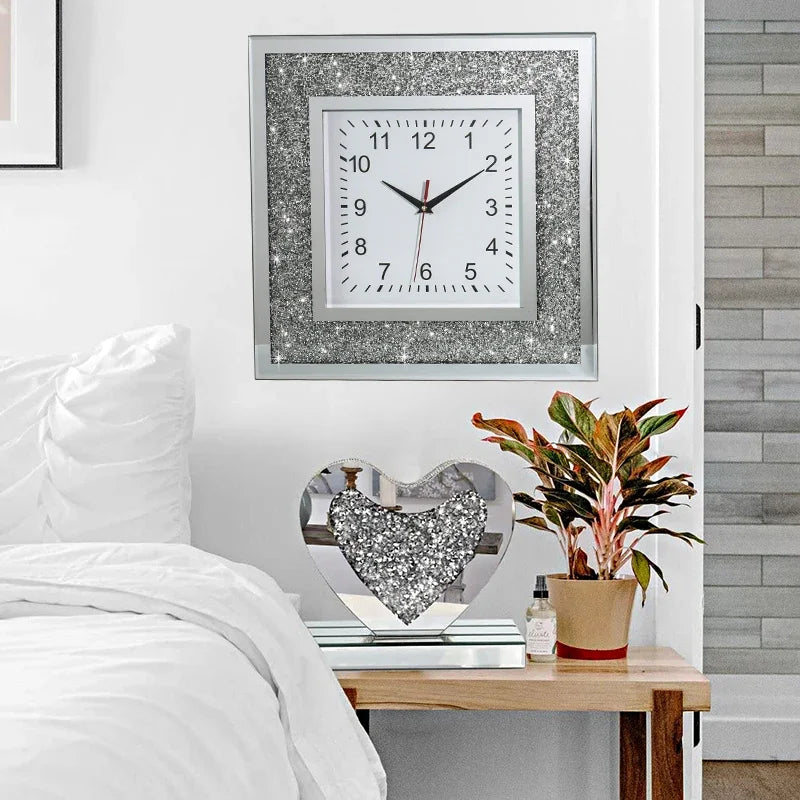 Light Luxury Modern Wall Clock Aesthetic Design Living Room Silent Wall Hanging