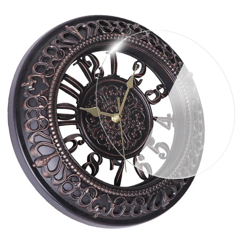 European creative 12 inch wall clock living room
