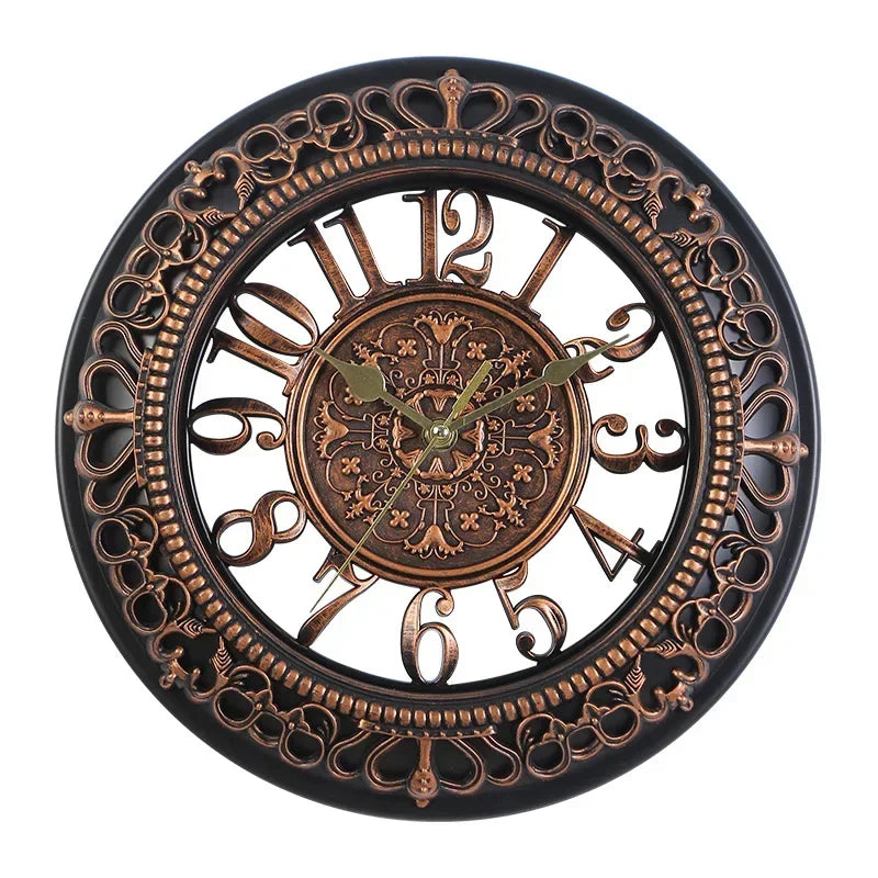 European creative 12 inch wall clock living room