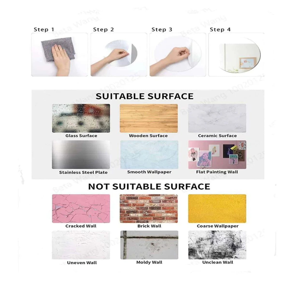 1pc 30cm/1.66mm Round Mirror, Self-Adhesive Non-Glass Mirror