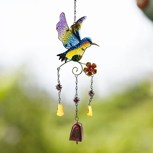 Hummingbird Wind Chimes Suncatcher  Wall Window