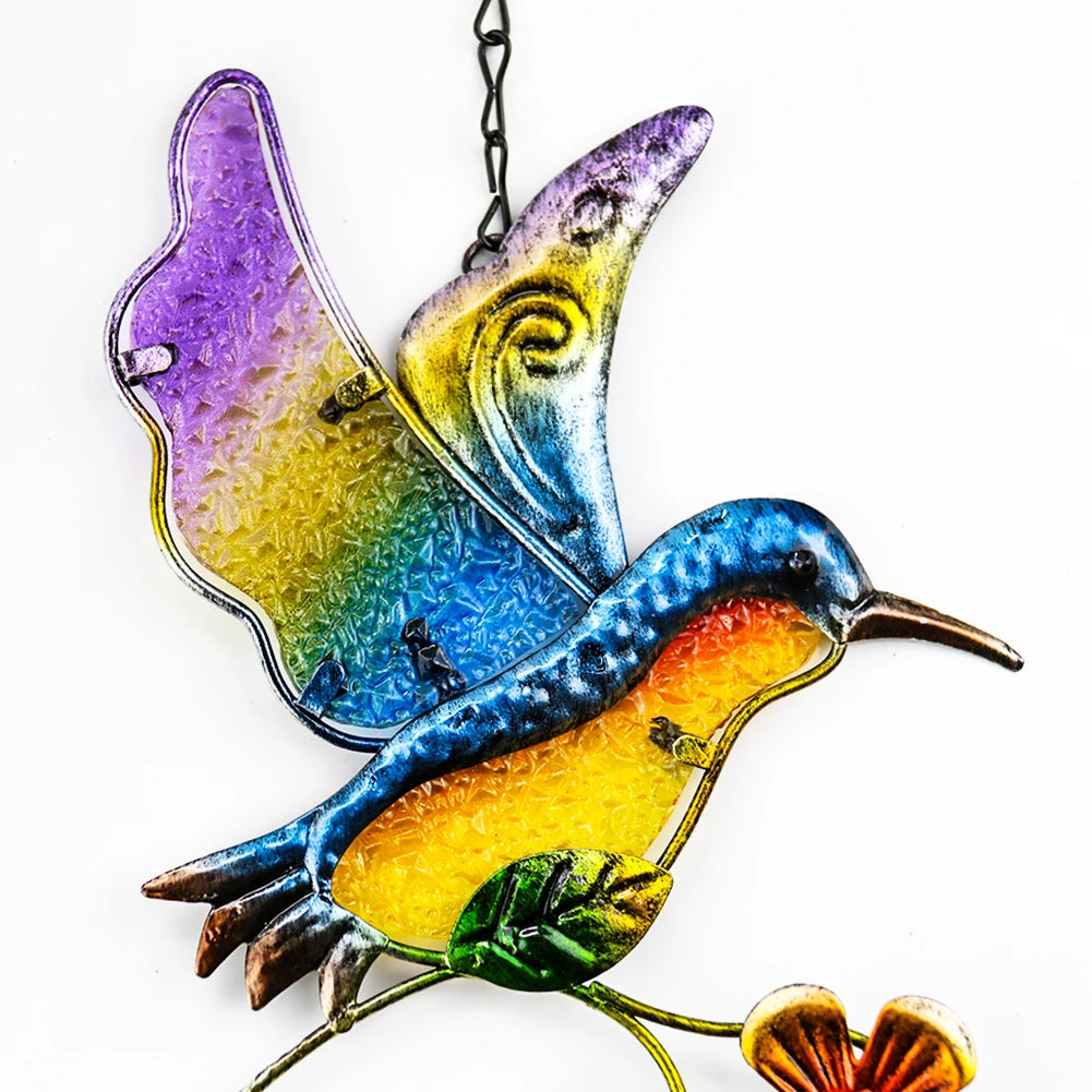 Hummingbird Wind Chimes Suncatcher  Wall Window