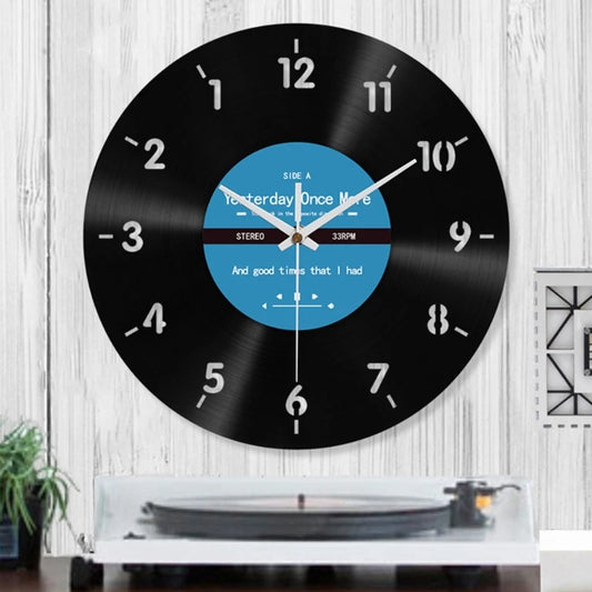 Elegant Counterclockwise Wall Clock 12Inch Quiet Mechanism Vinyls