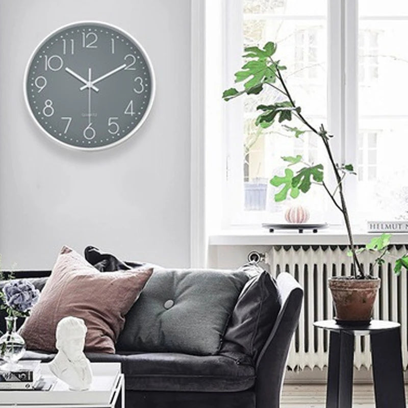 8 Inch Mute Wall Clock Simple Digital Wall Clock