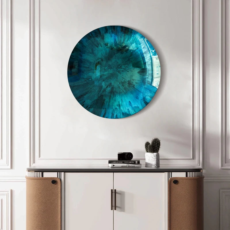 Modern light luxury wall decoration corridor aisle wall metal