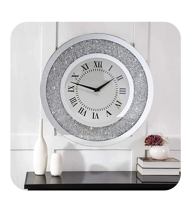 Light Luxury Modern Wall Clock Aesthetic Design Living Room Silent Wall Hanging