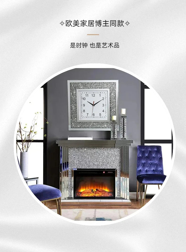 Light Luxury Modern Wall Clock Aesthetic Design Living Room Silent Wall Hanging