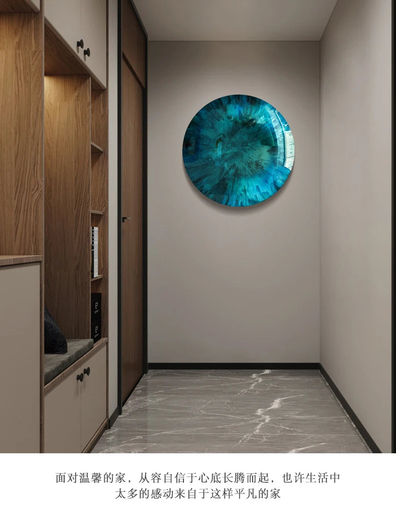 Modern light luxury wall decoration corridor aisle wall metal