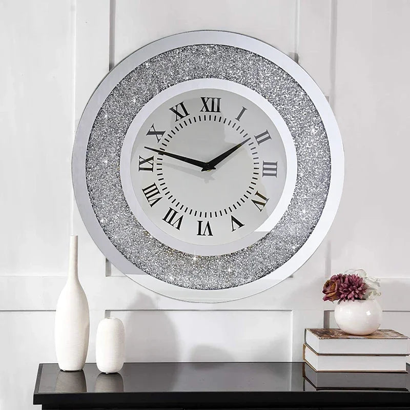 Light Luxury Modern Wall Clock Aesthetic Design Living Room Silent Wall Hanging