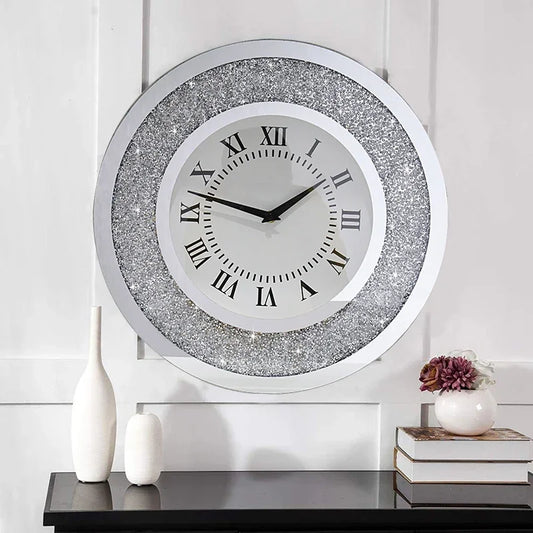 Light Luxury Modern Wall Clock Aesthetic Design Living Room Silent Wall Hanging