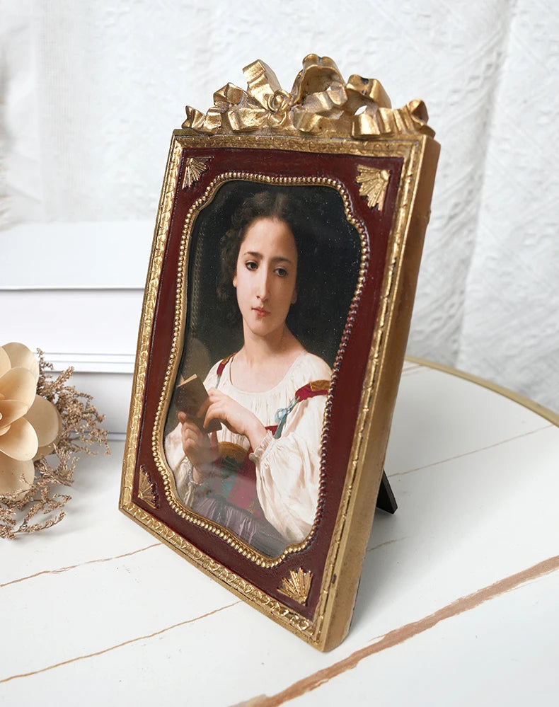 France light luxury products elegant princess style retro gold carving European photo frame