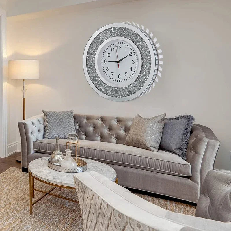 Light Luxury Modern Wall Clock Aesthetic Design Living Room Silent Wall Hanging