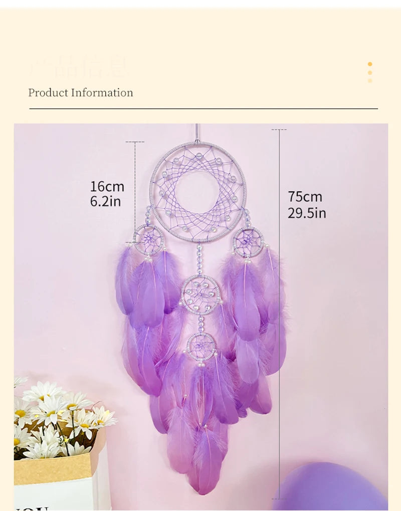 Dream Catcher Hand-woven Wind Chime Living Room Decorations Bedroom