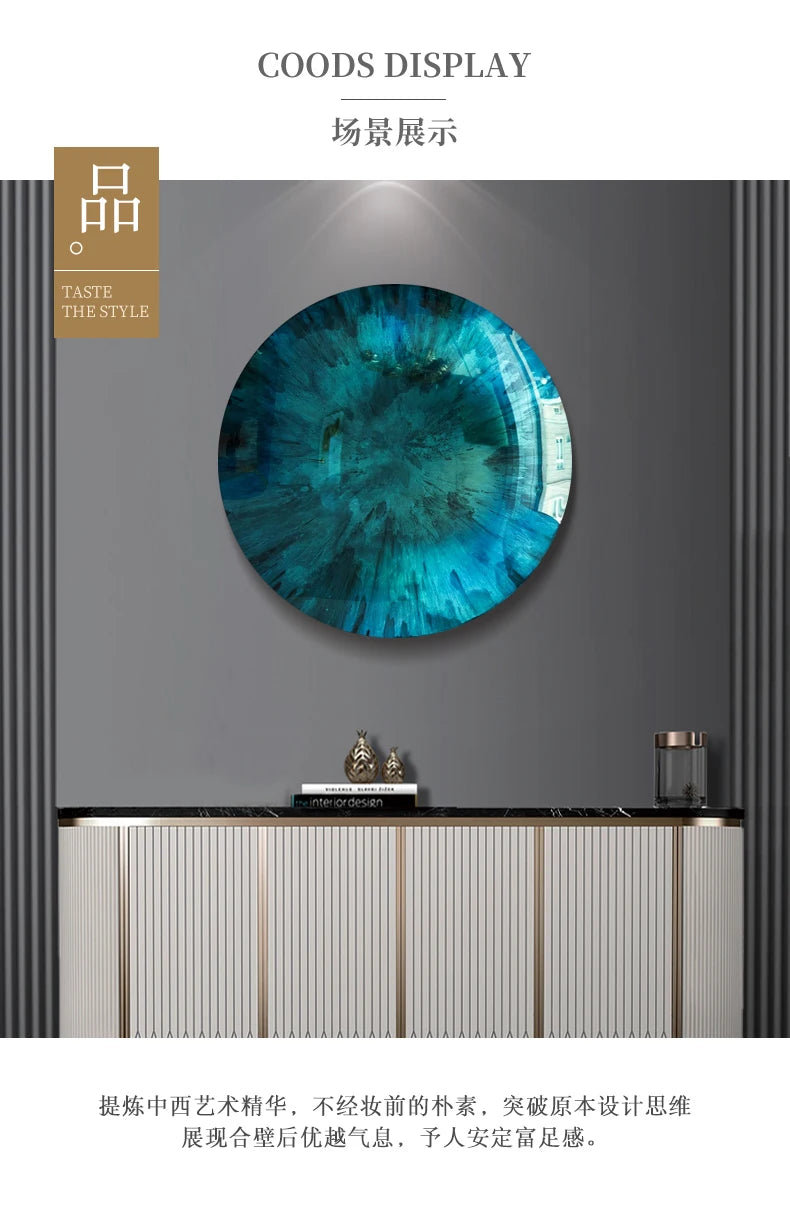 Modern light luxury wall decoration corridor aisle wall metal