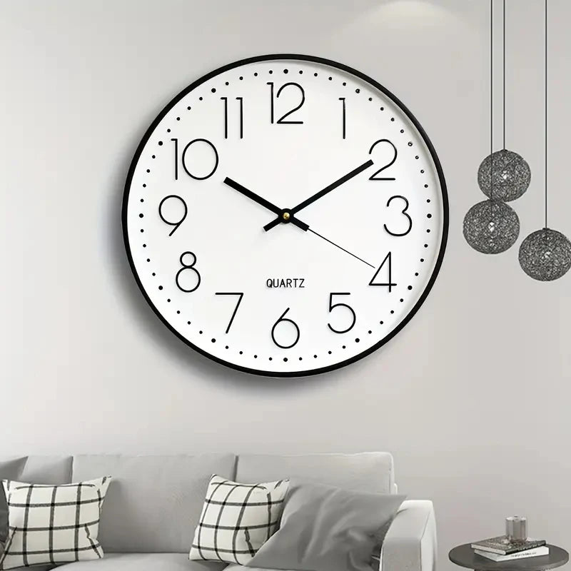 8 Inch Mute Wall Clock Simple Digital Wall Clock