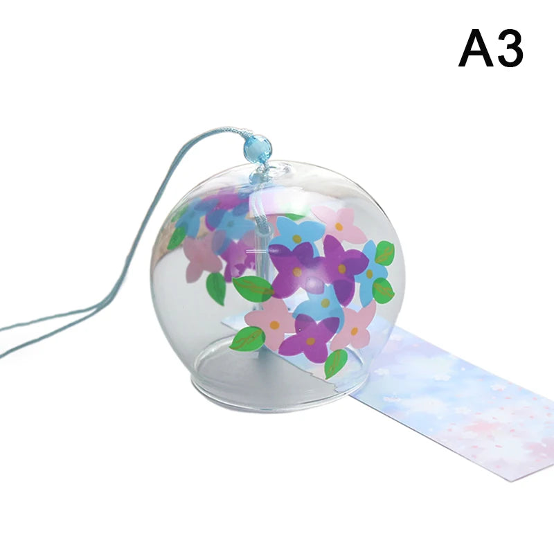 Japanese Style Glass Wind Chime Decorations