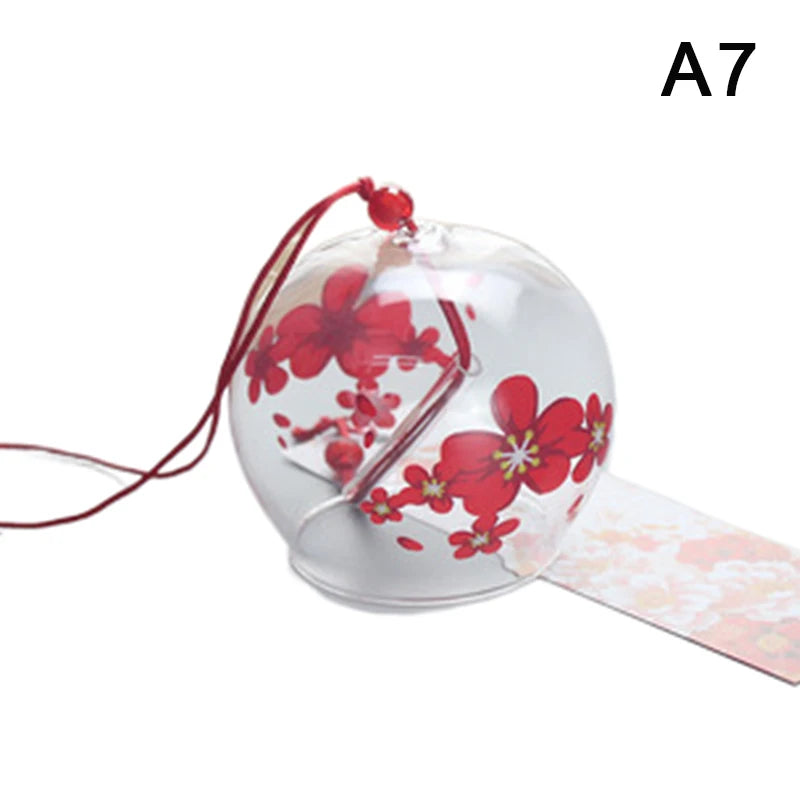 Japanese Style Glass Wind Chime Decorations