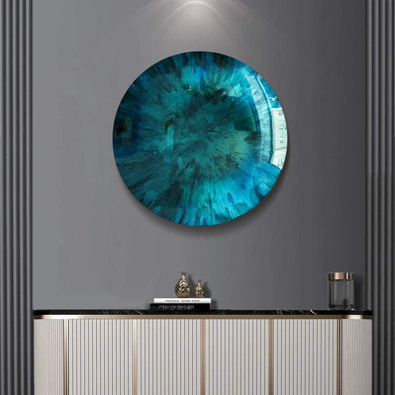 Modern light luxury wall decoration corridor aisle wall metal