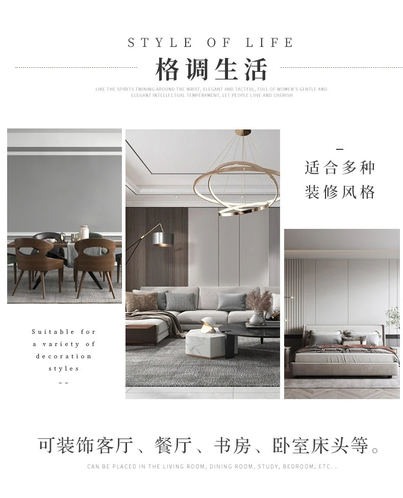 Modern light luxury wall decoration corridor aisle wall metal