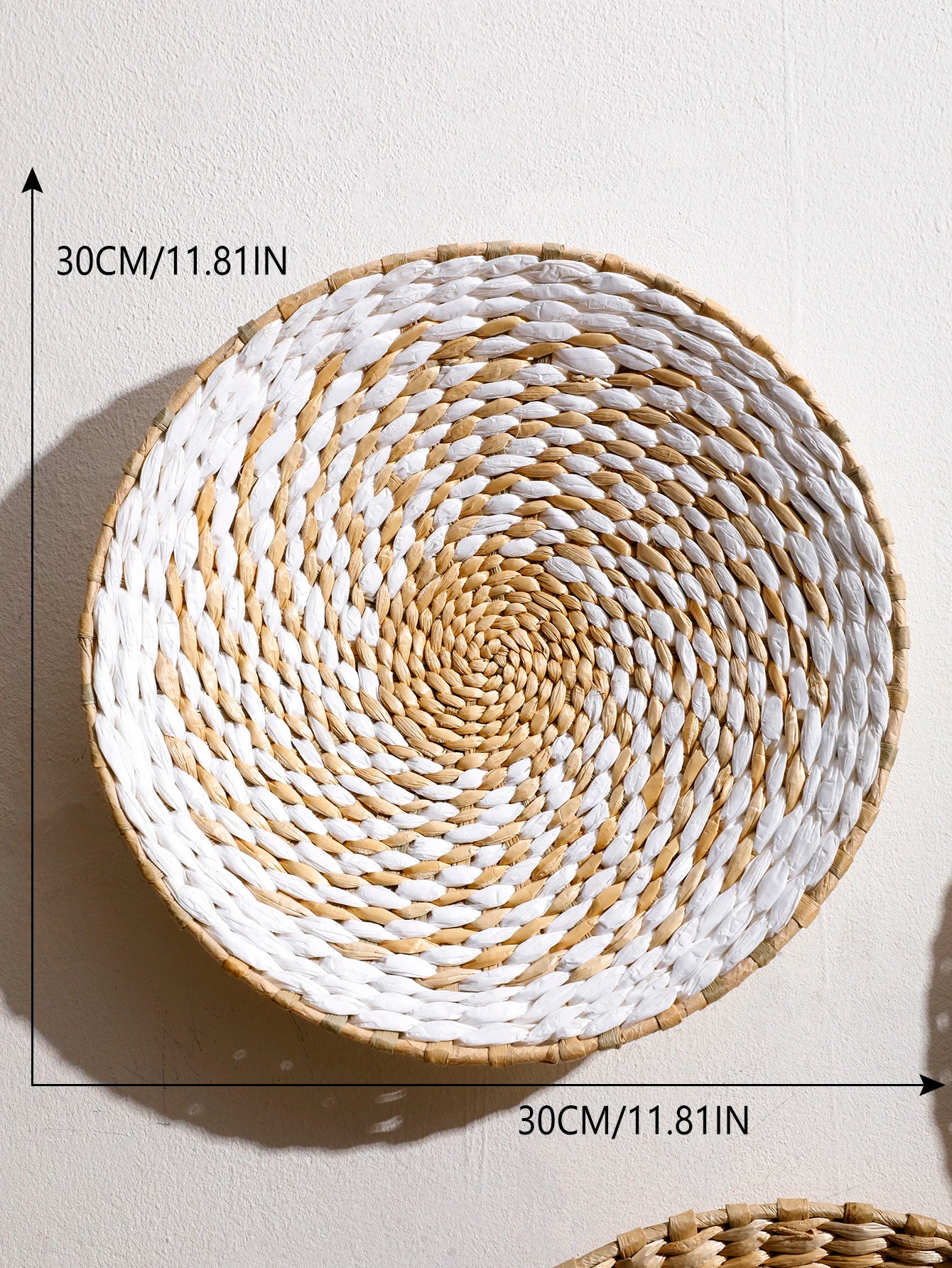 Wall Basket Decor Boho Handmade Seagrass Wall Hanging Decor Natural Basket