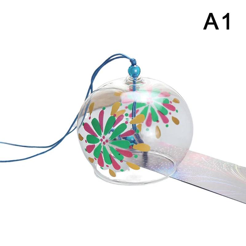 Japanese Style Glass Wind Chime Decorations