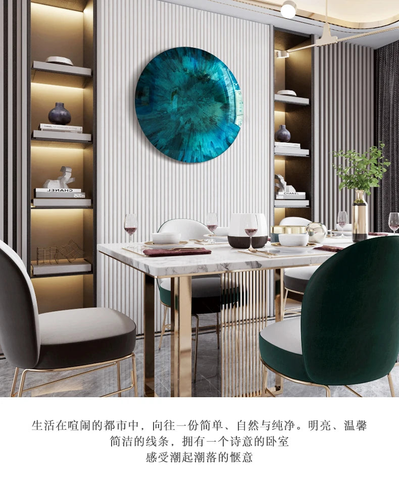 Modern light luxury wall decoration corridor aisle wall metal