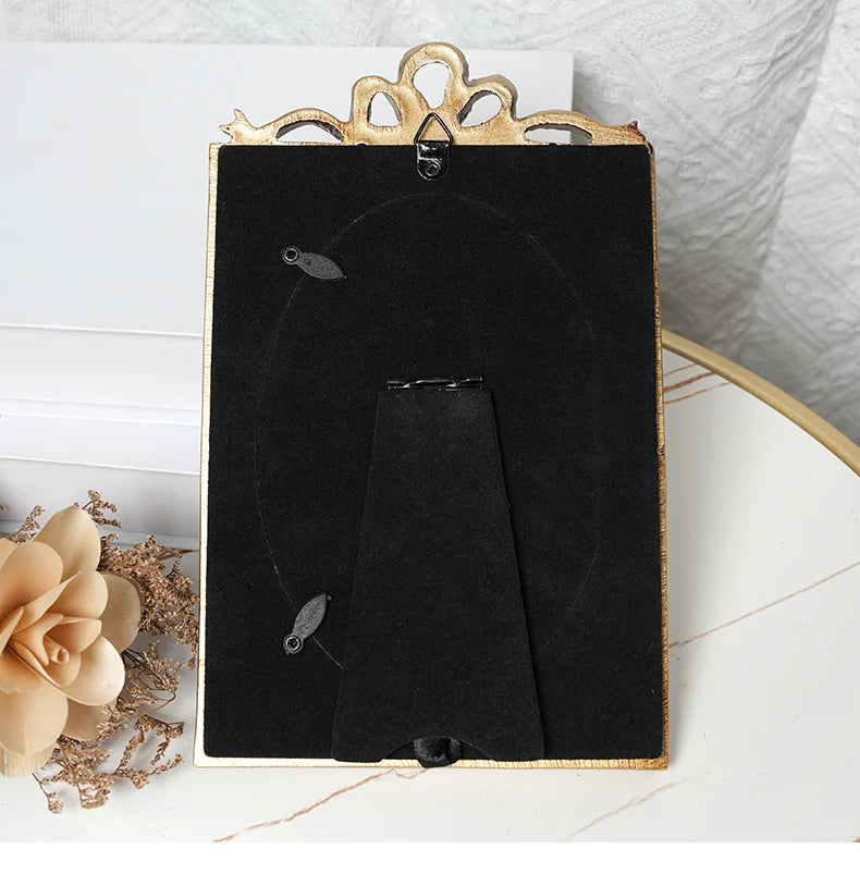 France light luxury products elegant princess style retro gold carving European photo frame
