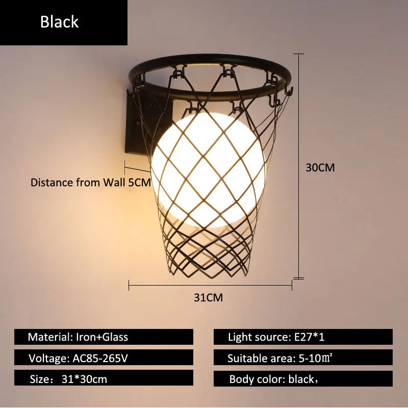 Nordic Creative Wall Lamp Living Room Corridor Pub Bedroom