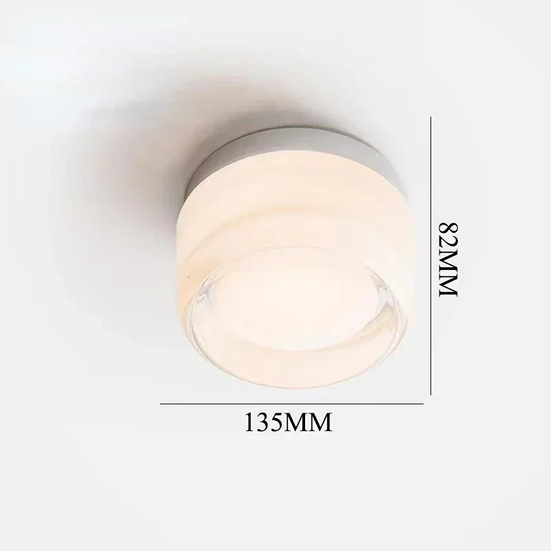 Modern Round Wall Lamp LED Glass Wall Light Sconce Living Room