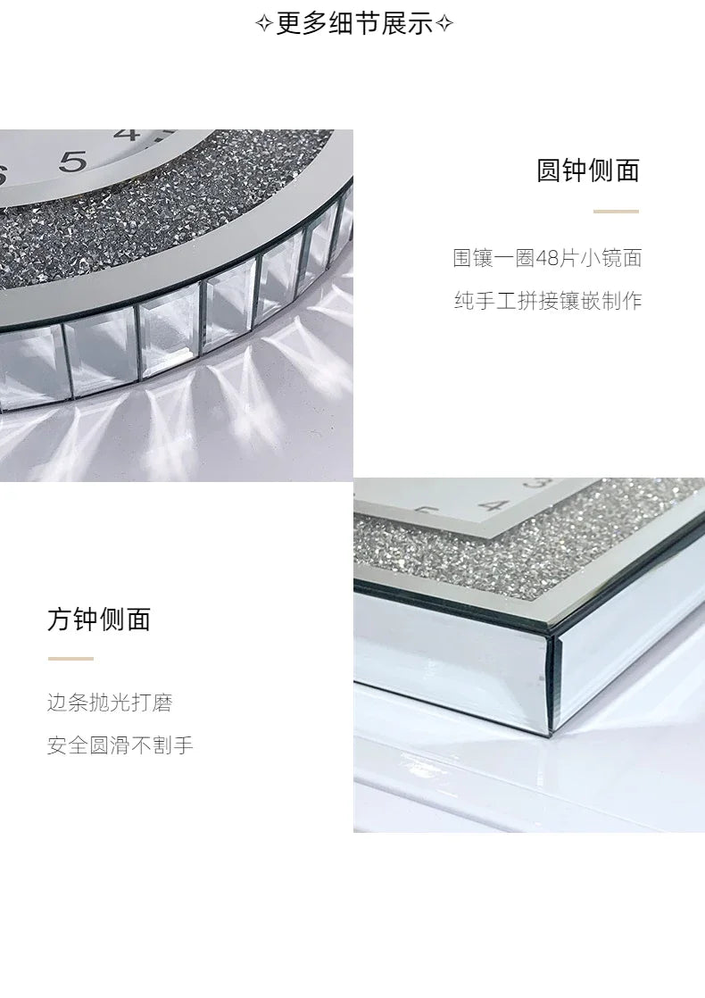 Light Luxury Modern Wall Clock Aesthetic Design Living Room Silent Wall Hanging