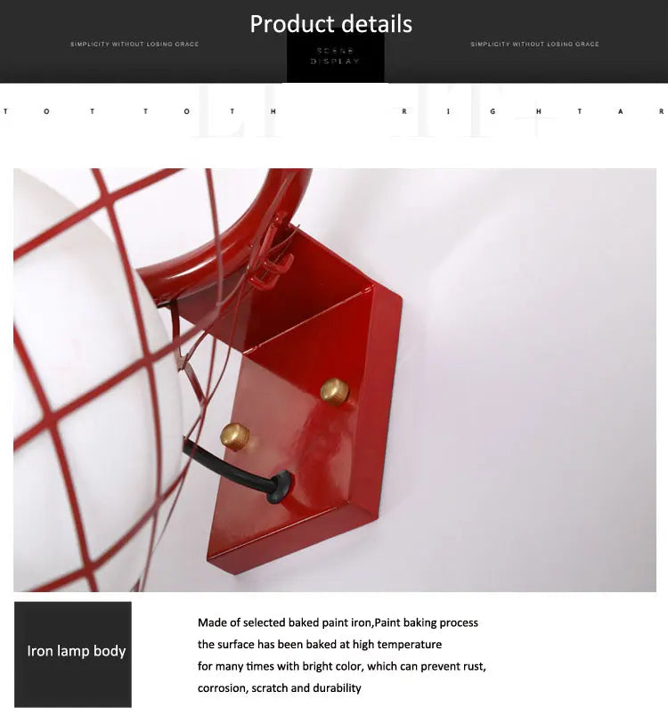 Nordic Creative Wall Lamp Living Room Corridor Pub Bedroom