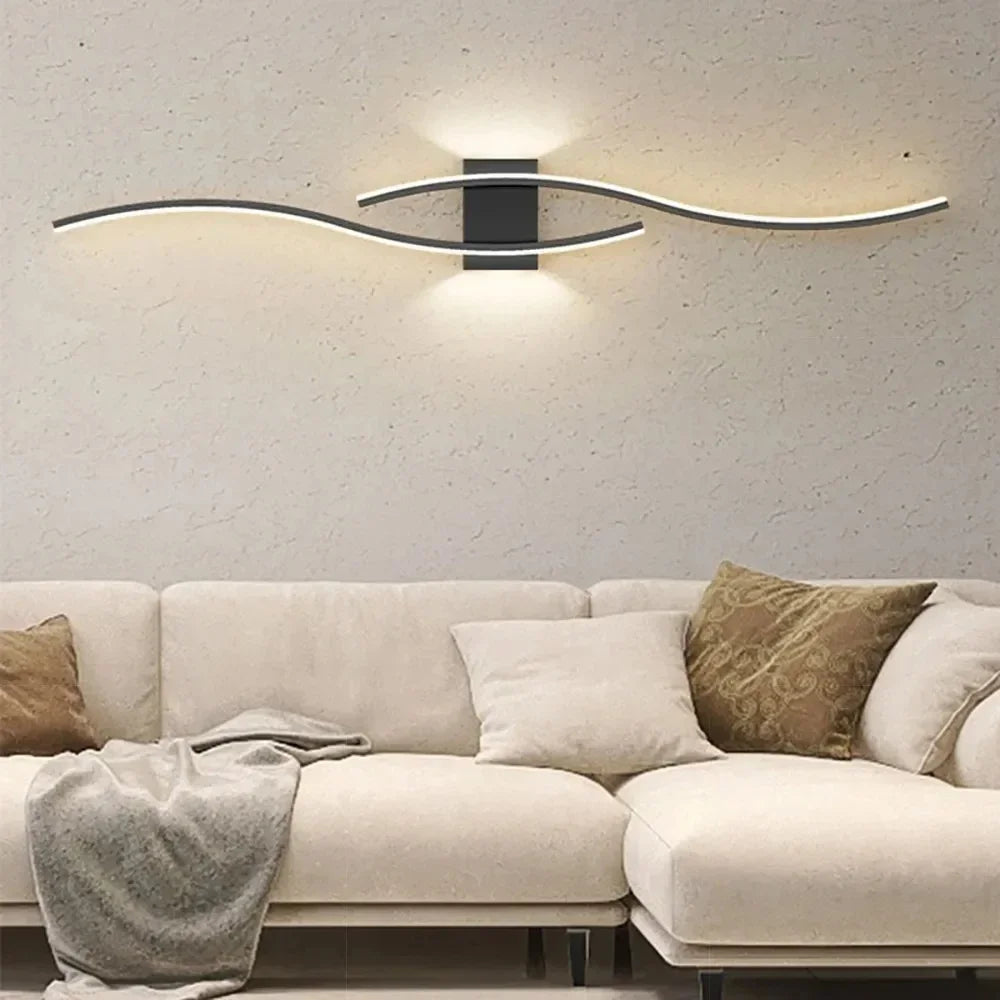 Wall Lamp LED Long Strip 60/80 Wall Sconce Home Decora Living Room Background