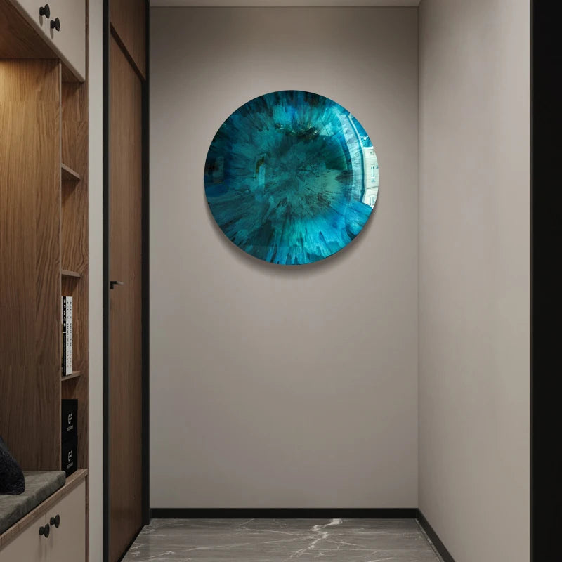 Modern light luxury wall decoration corridor aisle wall metal