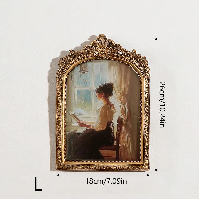 European Vintage Photo Frame Relief Picture Arch Wedding Photo Frame