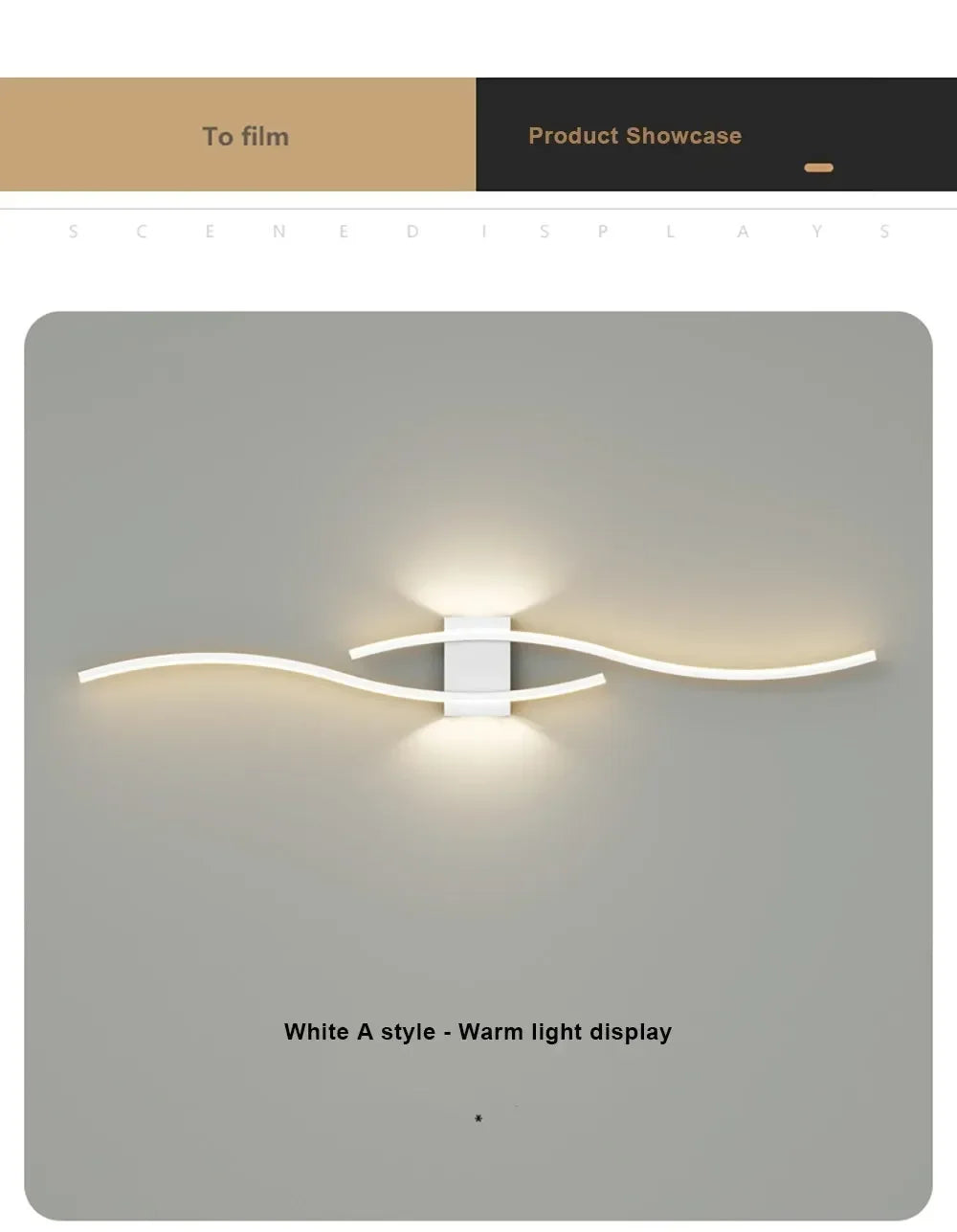 Wall Lamp LED Long Strip 60/80 Wall Sconce Home Decora Living Room Background