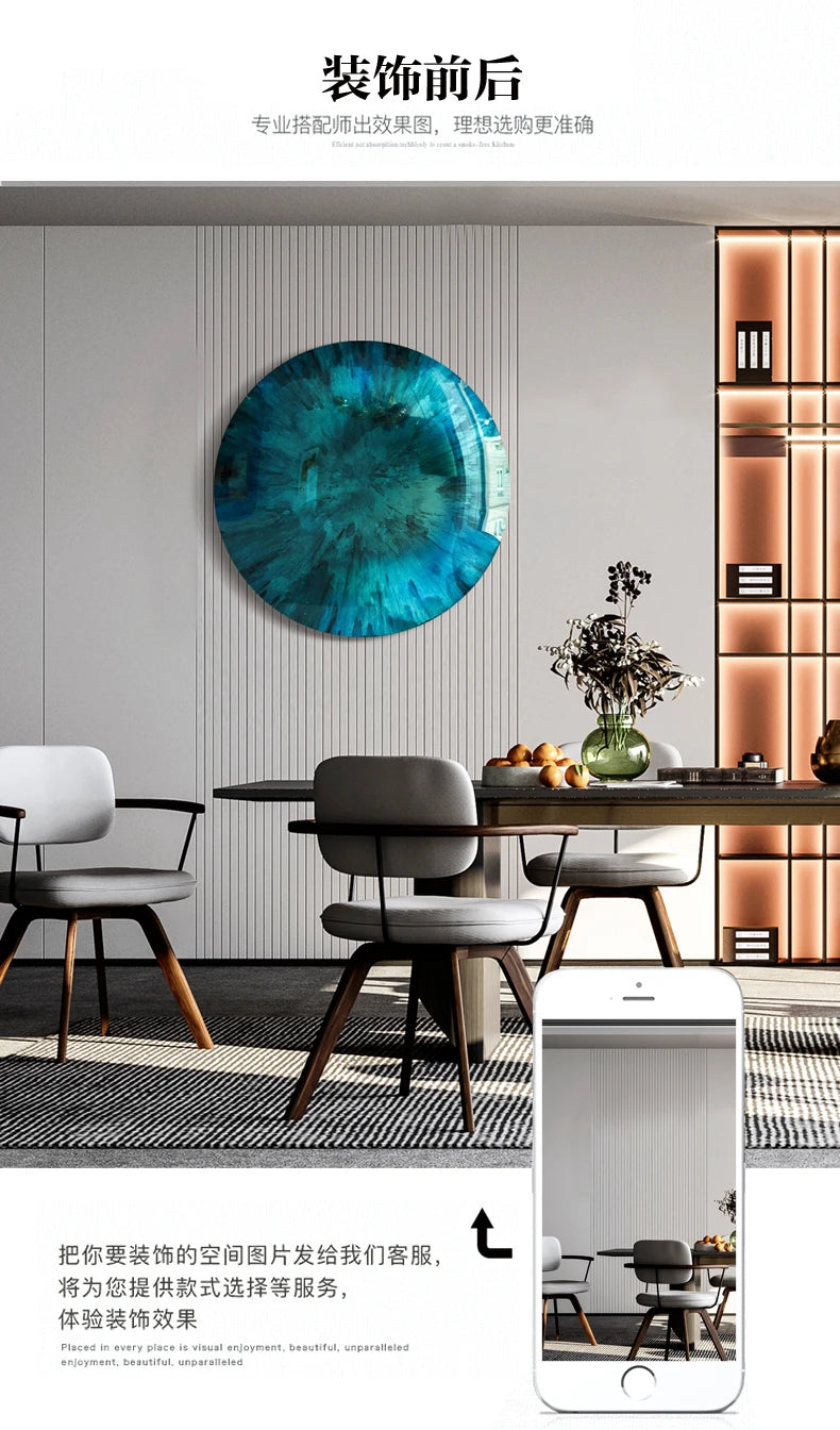 Modern light luxury wall decoration corridor aisle wall metal