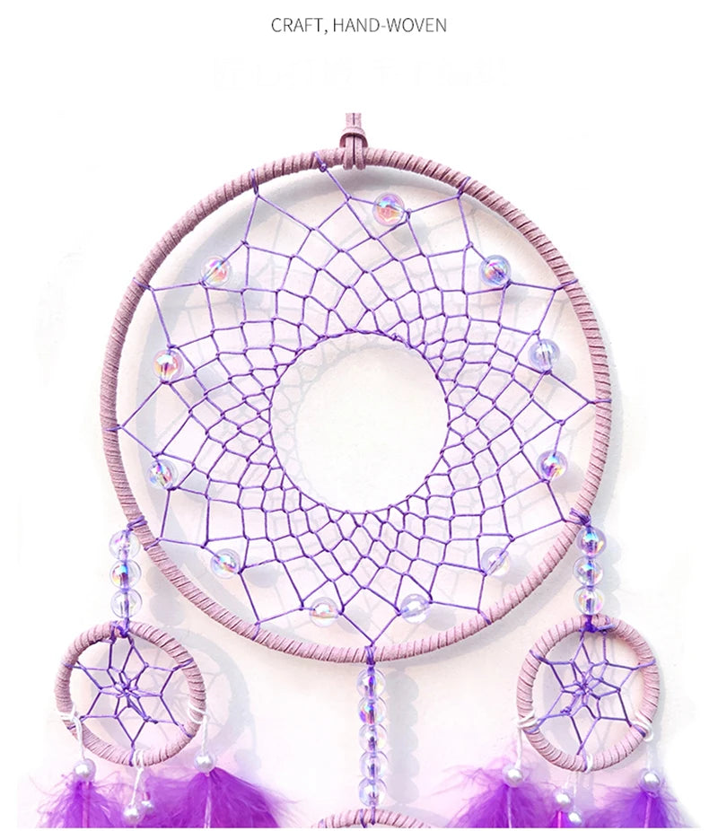 Dream Catcher Hand-woven Wind Chime Living Room Decorations Bedroom