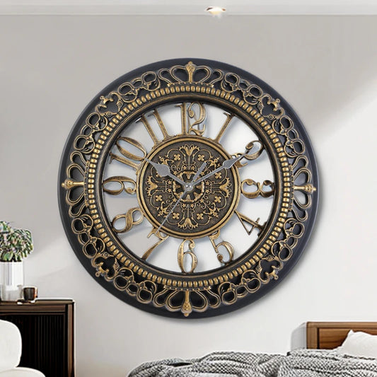 European creative 12 inch wall clock living room