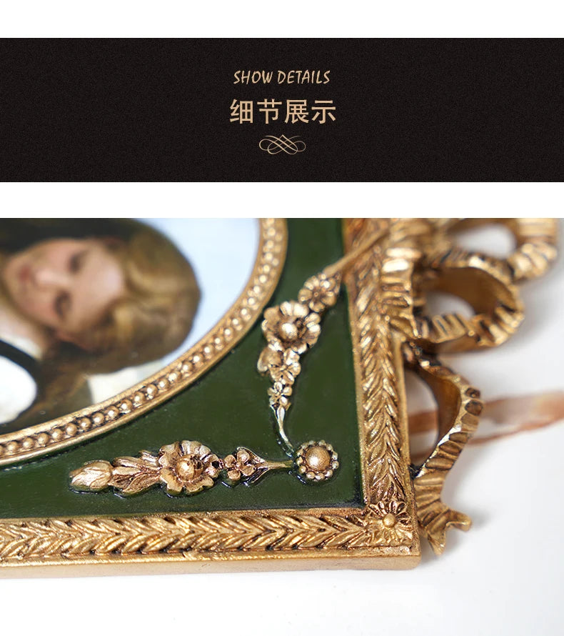 France light luxury products elegant princess style retro gold carving European photo frame
