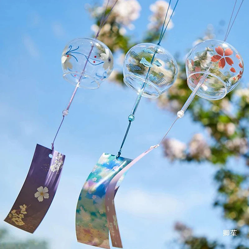 Japanese Style Glass Wind Chime Decorations