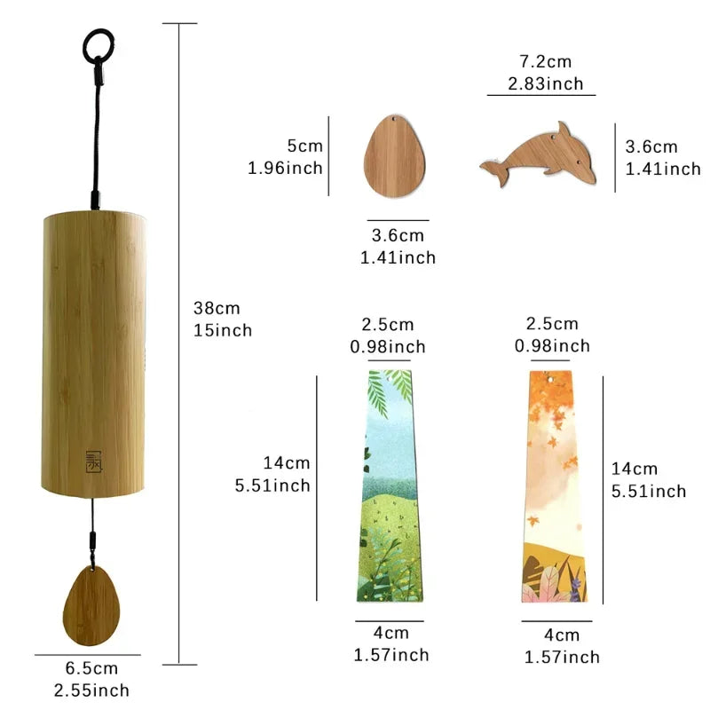 Home Bamboo Wind Chimes Windchime