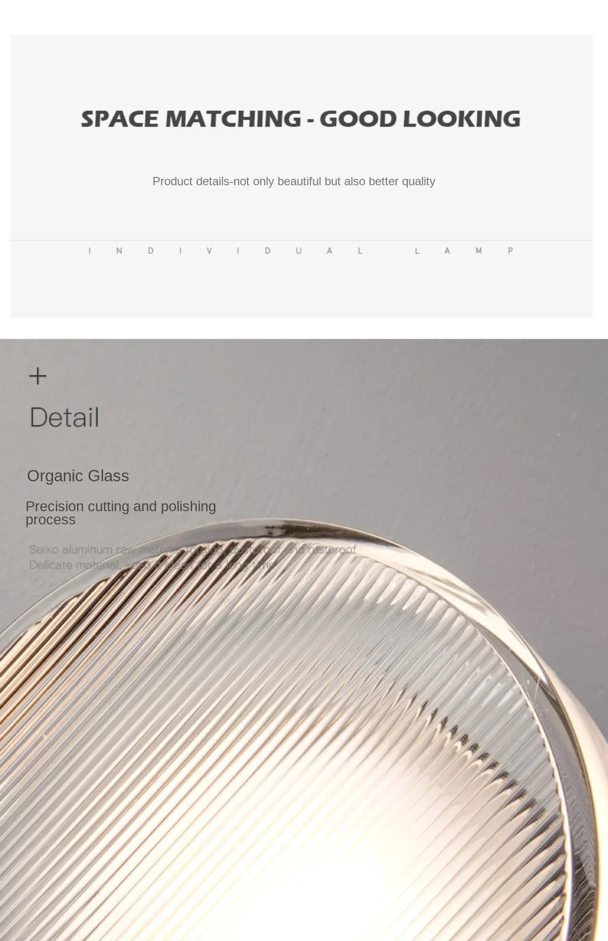 Modern Round Wall Lamp LED Glass Wall Light Sconce Living Room