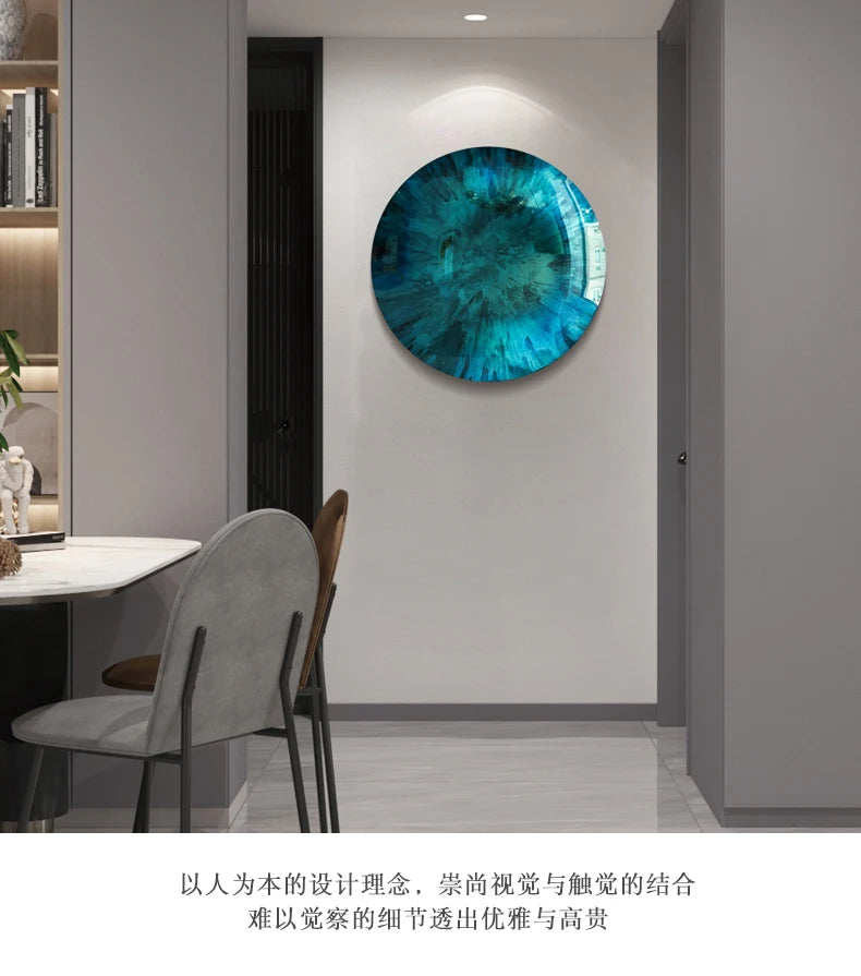 Modern light luxury wall decoration corridor aisle wall metal