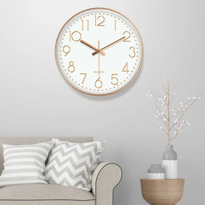 8 Inch Mute Wall Clock Simple Digital Wall Clock
